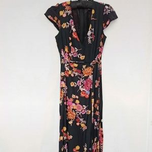 F21 floral maxi romper